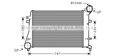 AVA QUALITY COOLING Kompressoriõhu radiaator VWA4268